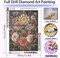Honeybee and Wildflower 5D Diamond Art Kit for Adults - Full Drill Round Gem Painting - Nature-Inspired Beginner Craft - DIY Rhinestone Paint by Numbers for Home Wall Decor & Gifts